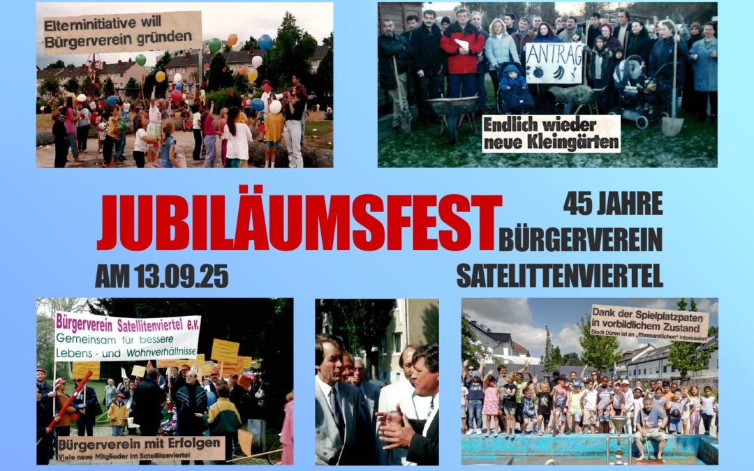Jubiläumsfeier – 45 Jahre Bürgerverein Satellitenviertel